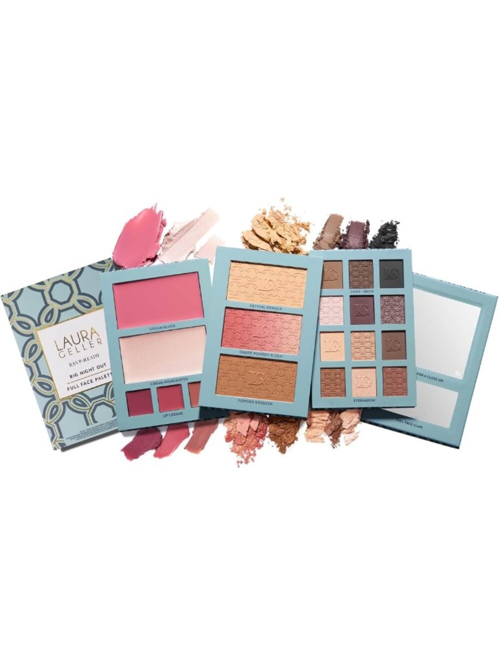 All-in-One Travel Makeup Palette - Eyeshadows, Blush, Bronzer, Highlighter